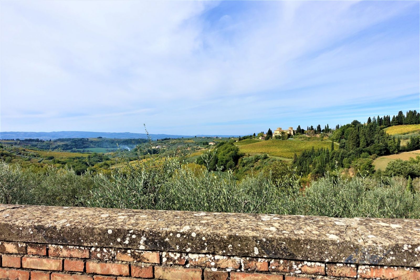 Fantastisk utsikt over Toscana