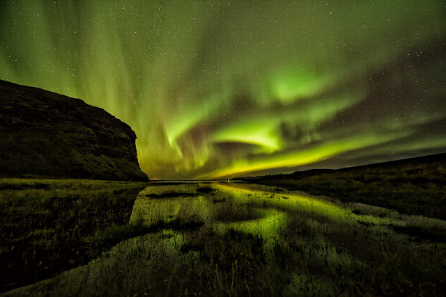 Nordlys på Island