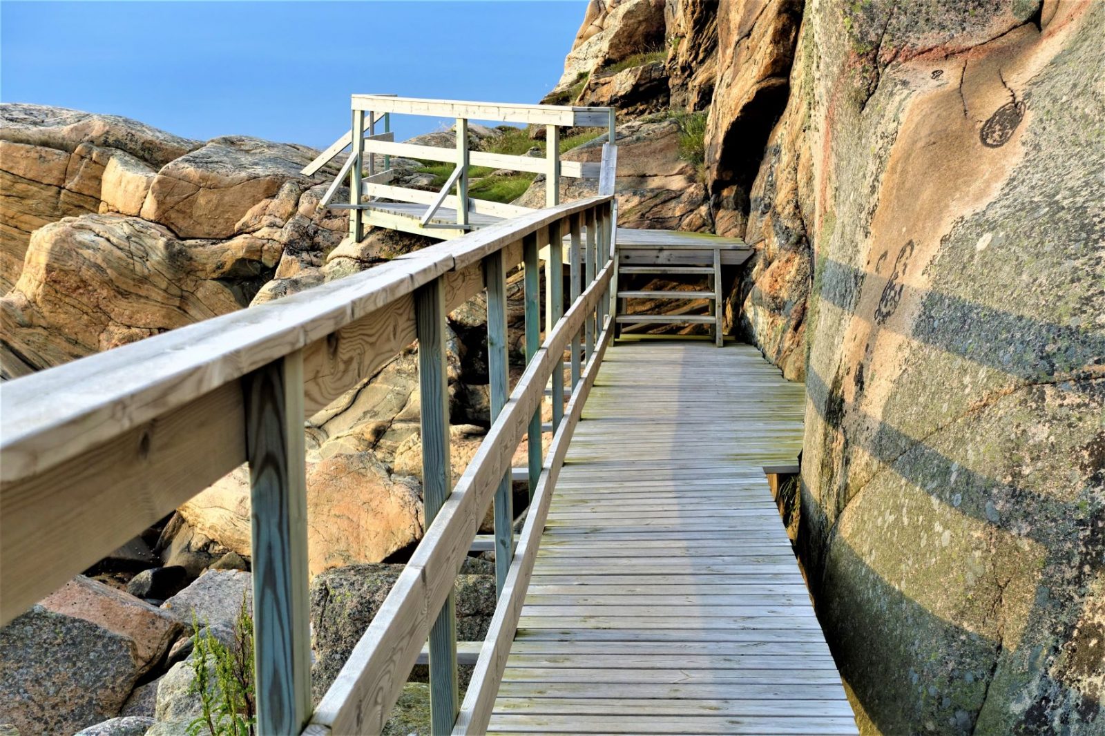 kyststien er godt tilrettelagt i sverige