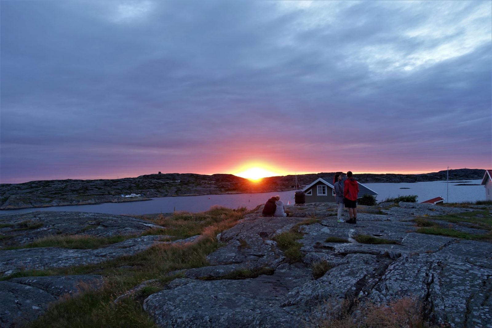 Solnedgang på Kjerringøya svenskekysten