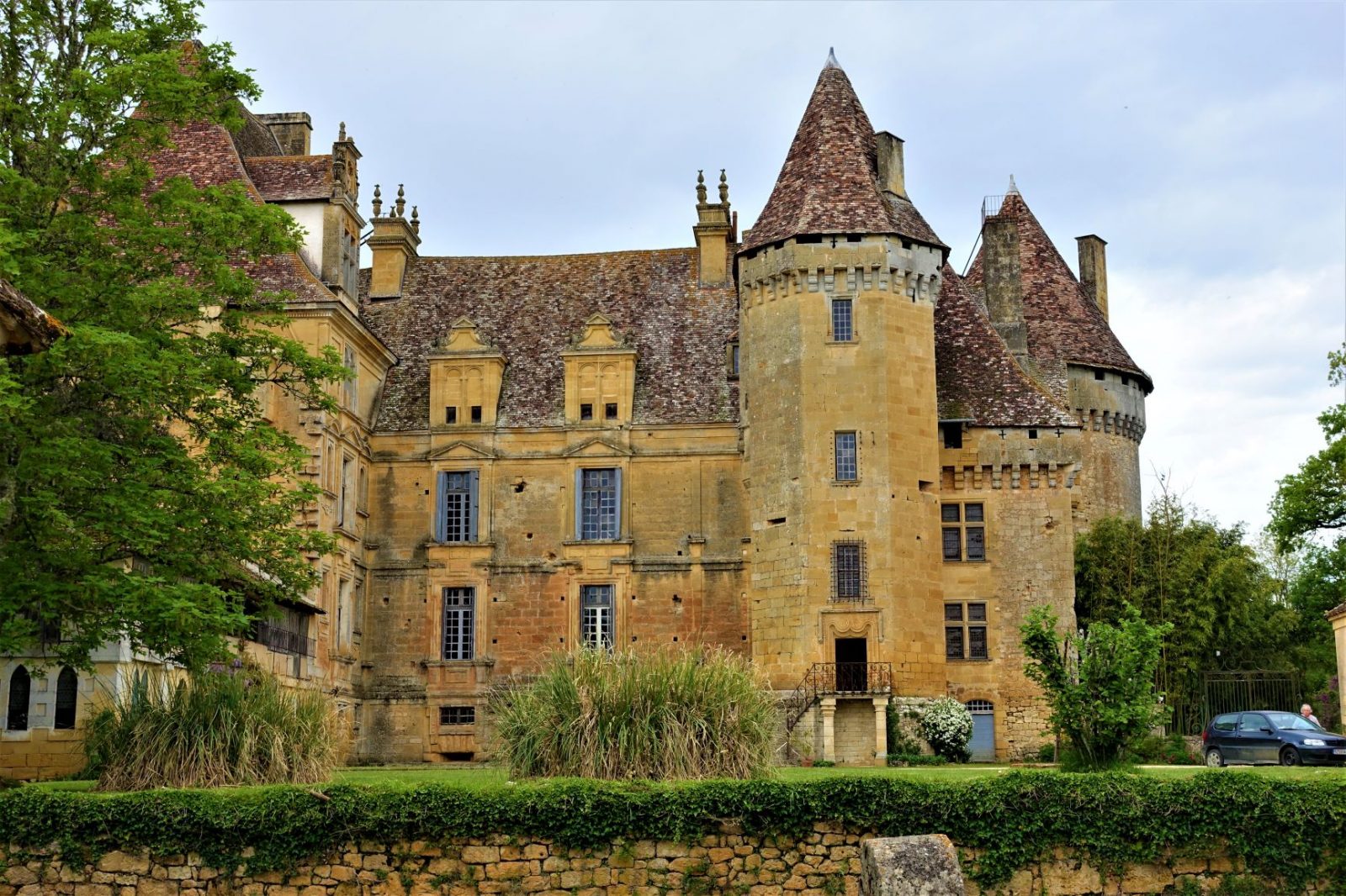 Vakkert slott i Frankrike