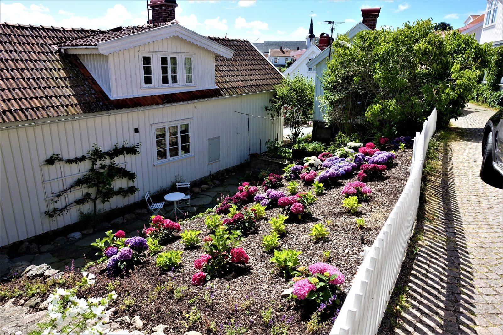 blomsterbed i Fiskebäckskil