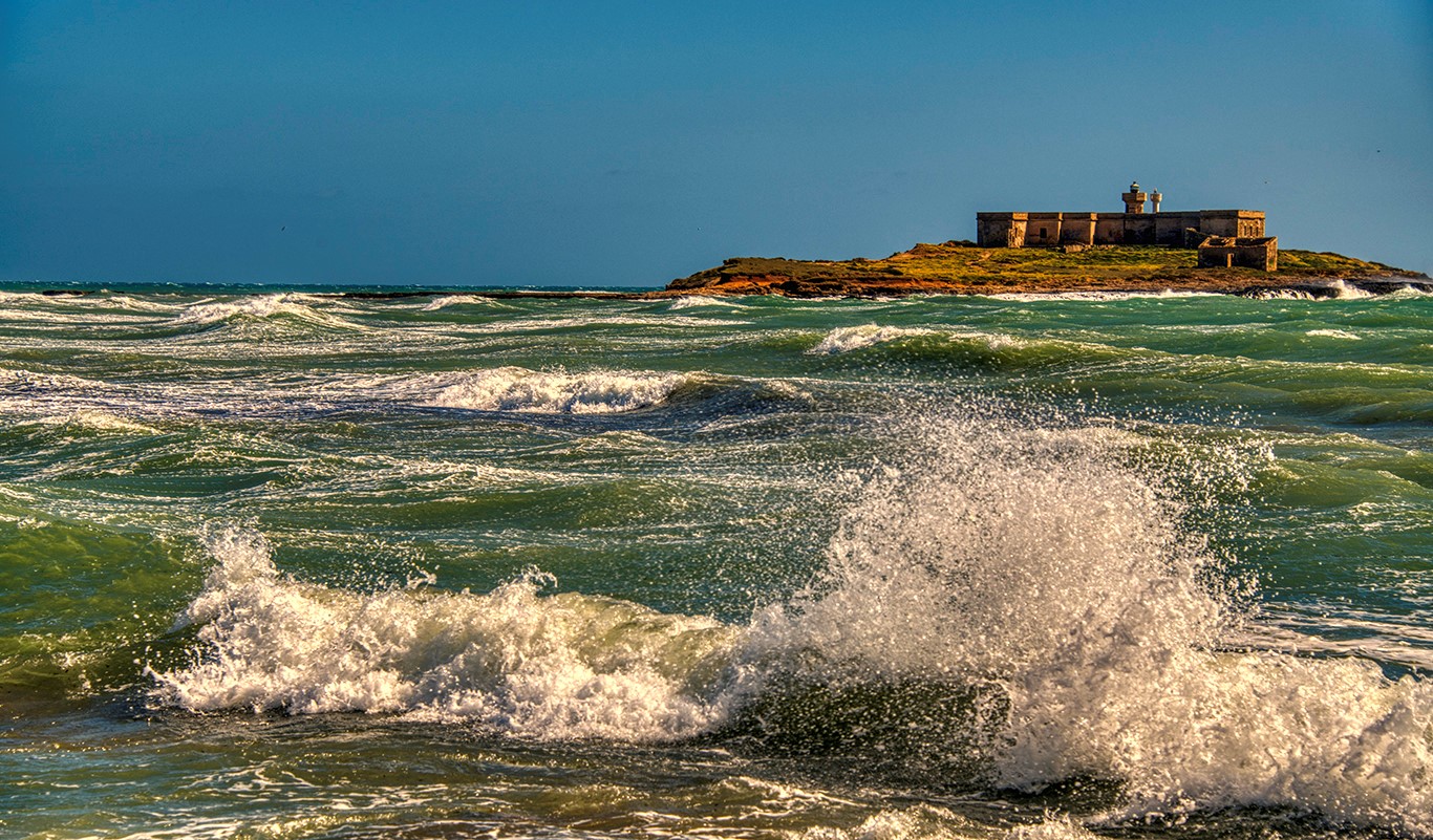 Storm på sjøen Sicilia