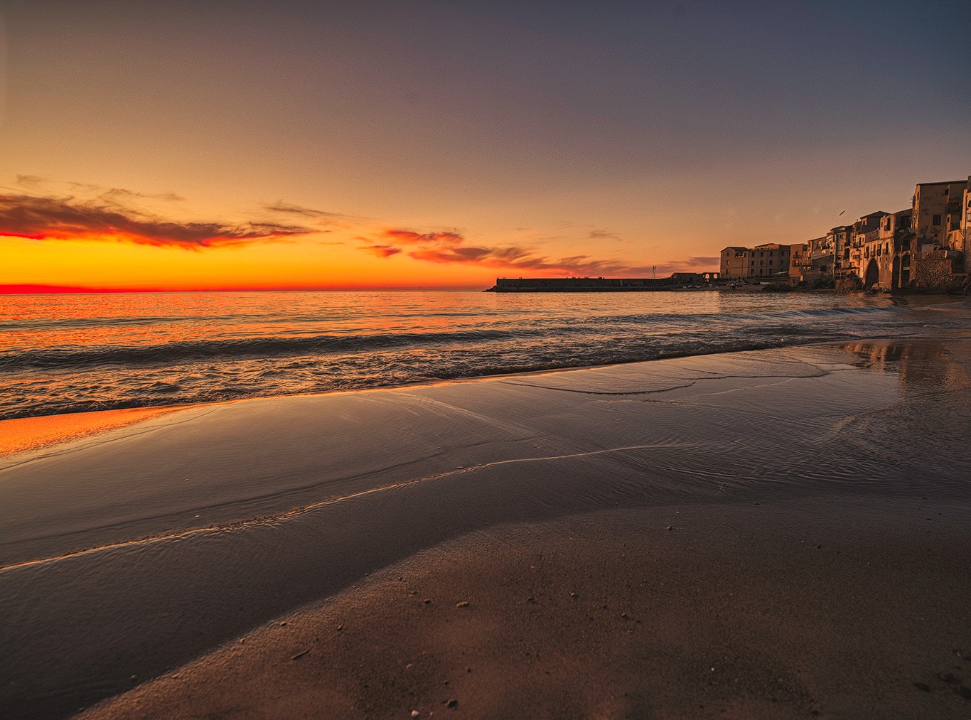 Solnedgang på Sicily