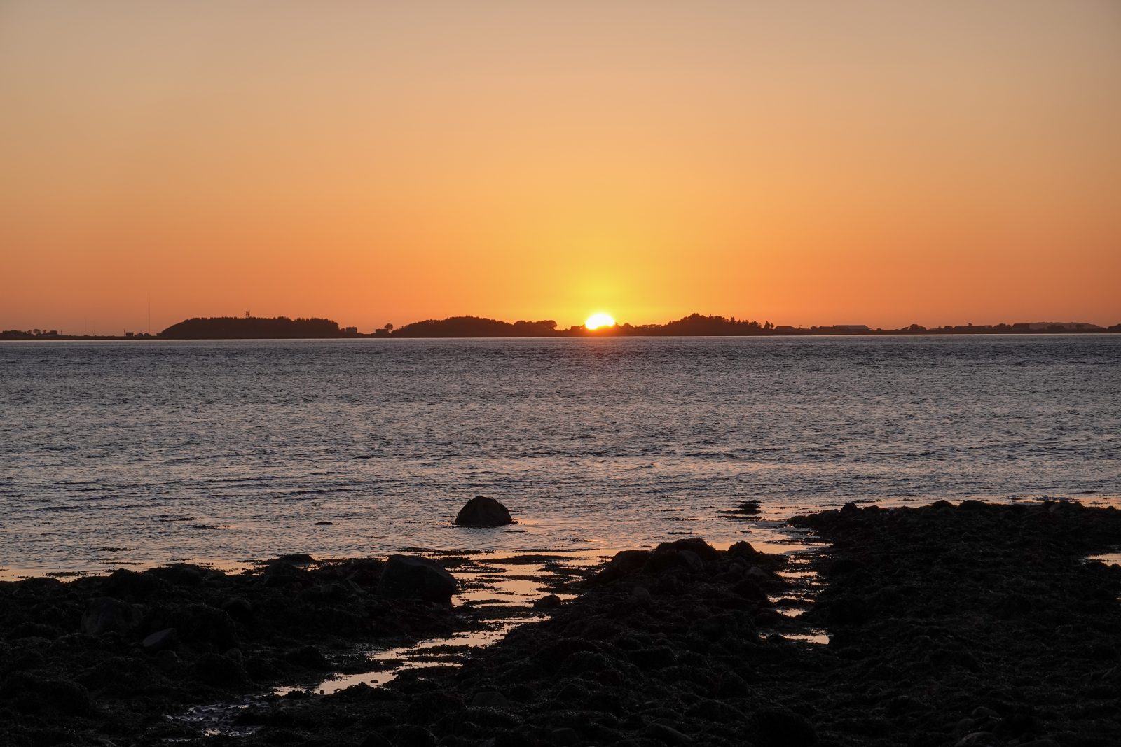 Solnedgang Agdenes og trøndelagkysten